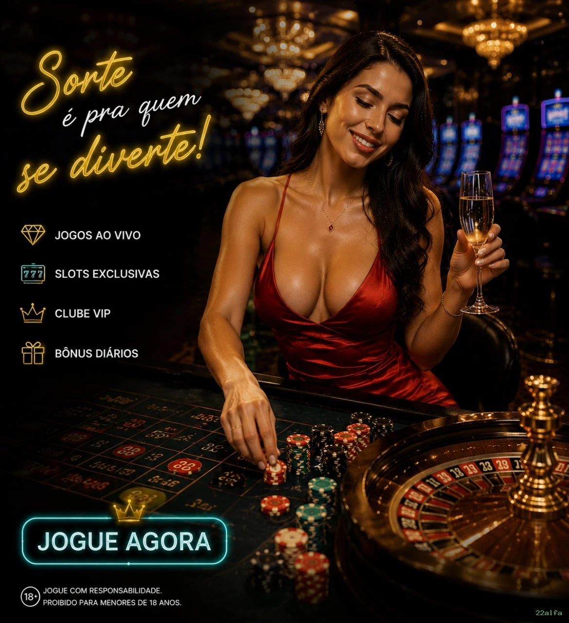 Ganhar e sacar na 22alfa